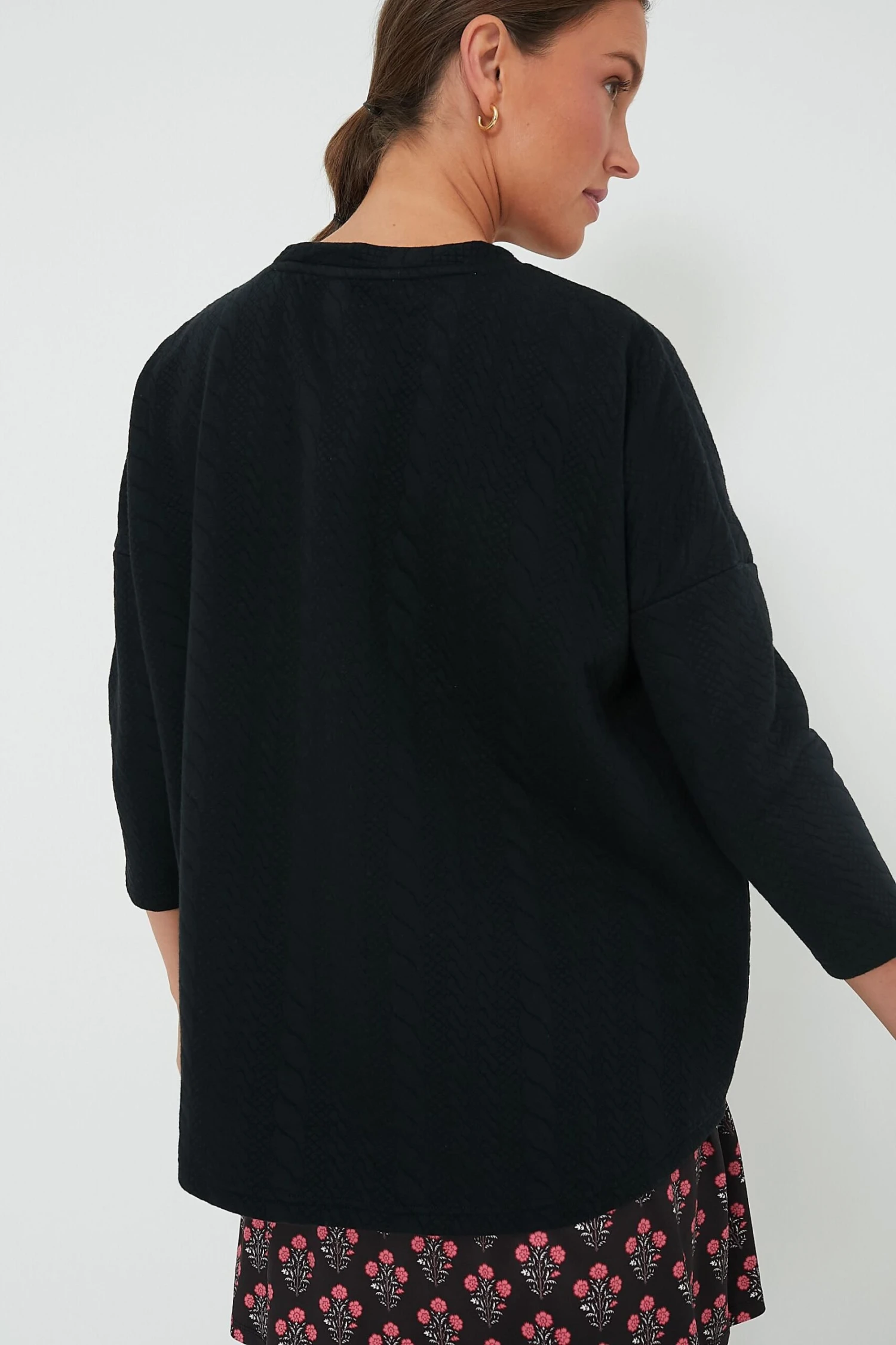 Black Cable Ally Swing Sweatshirt 7 Black Cable Ally Swing Sweatshirt - Image 5
