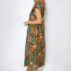 Green Sunflower Stripe Print Moss Sienna Midi Dress -Deals Raimenti Store puxMTlLQihEcnUn2ErZJt9Ae8CYdttPF 1 scaled