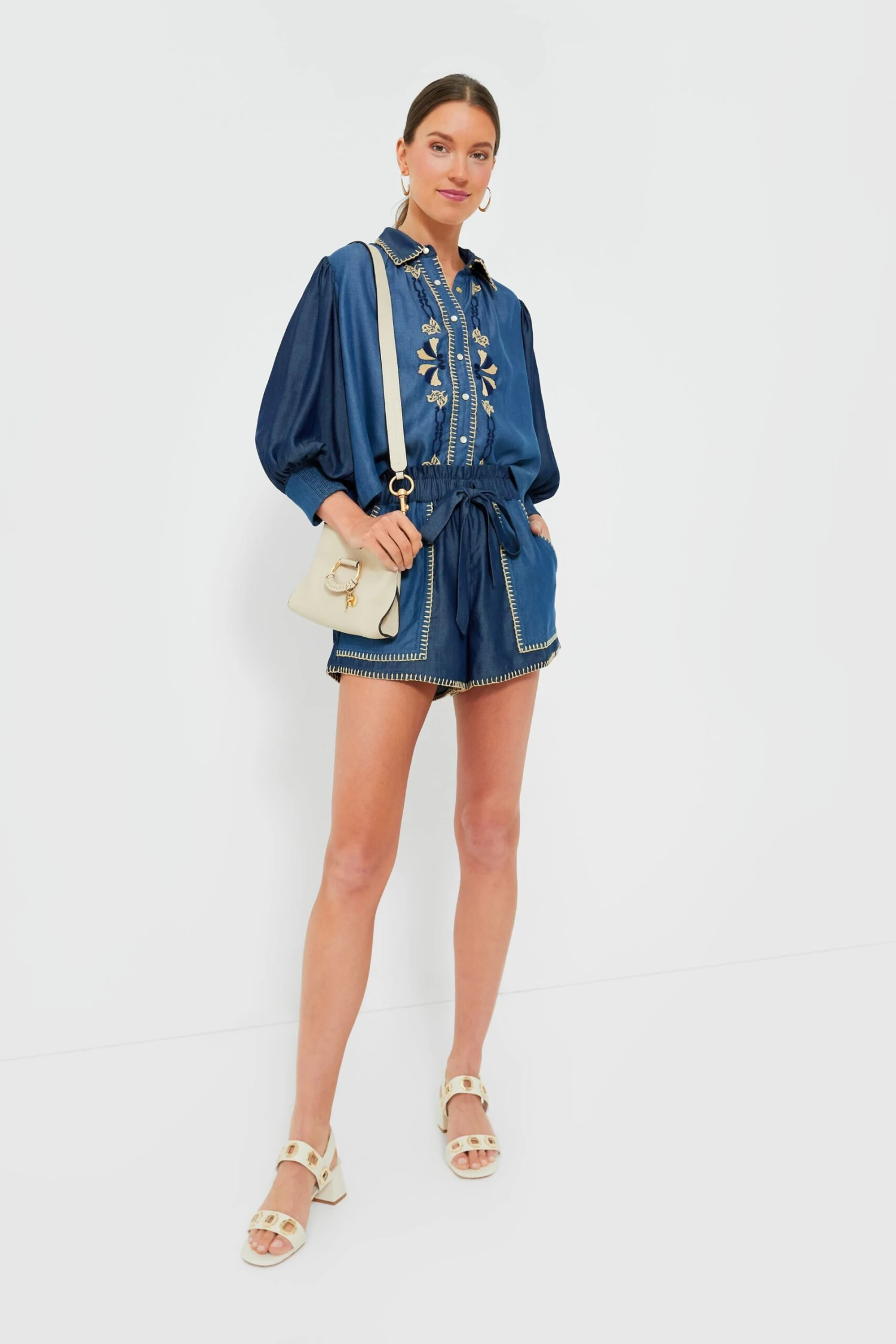 Light And Dark Blue Moni Shorts 4 Light And Dark Blue Moni Shorts - Image 2