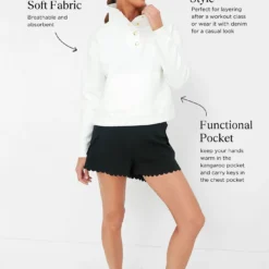 White Snap Neck Bailey Pullover -Deals Raimenti Store qcsFkDDIc1nP652Ow2wYX8X9QYH4Qmrr 1