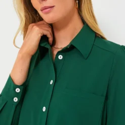 Hunter Green Crepe Callahan Dress -Deals Raimenti Store r7QaDLlSPgri4OTEFHkK0nOE9Ro4qme0 1 scaled