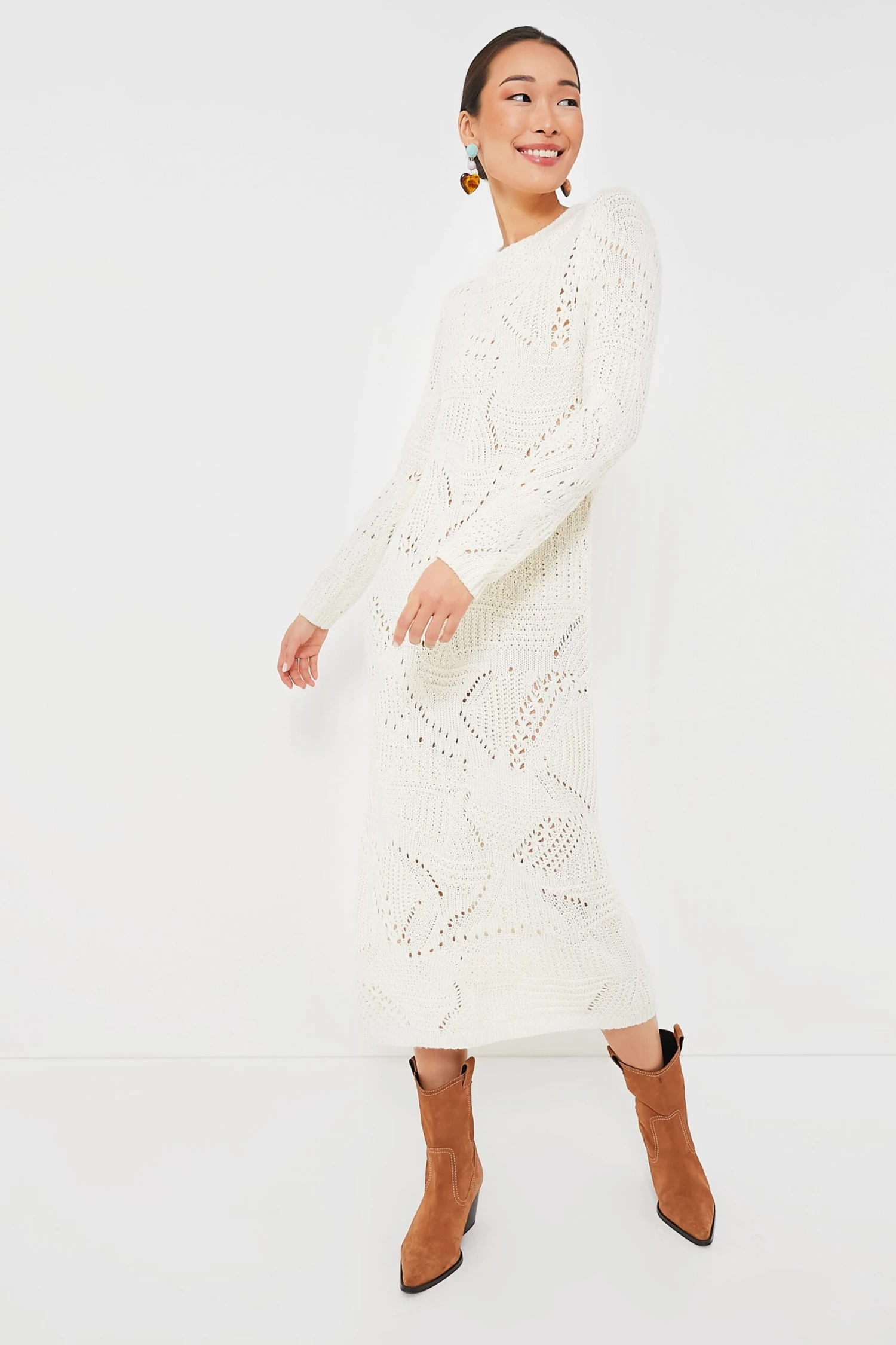 Cream Knit Maxi Dress 3 Cream Knit Maxi Dress