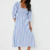 Ganni Silver Lake Blue Stripe Cotton Open-neck Smock Long Dress -Deals Raimenti Store rddmFOceVXhoYNrqTnNp2ooAa15nErhu 1 scaled