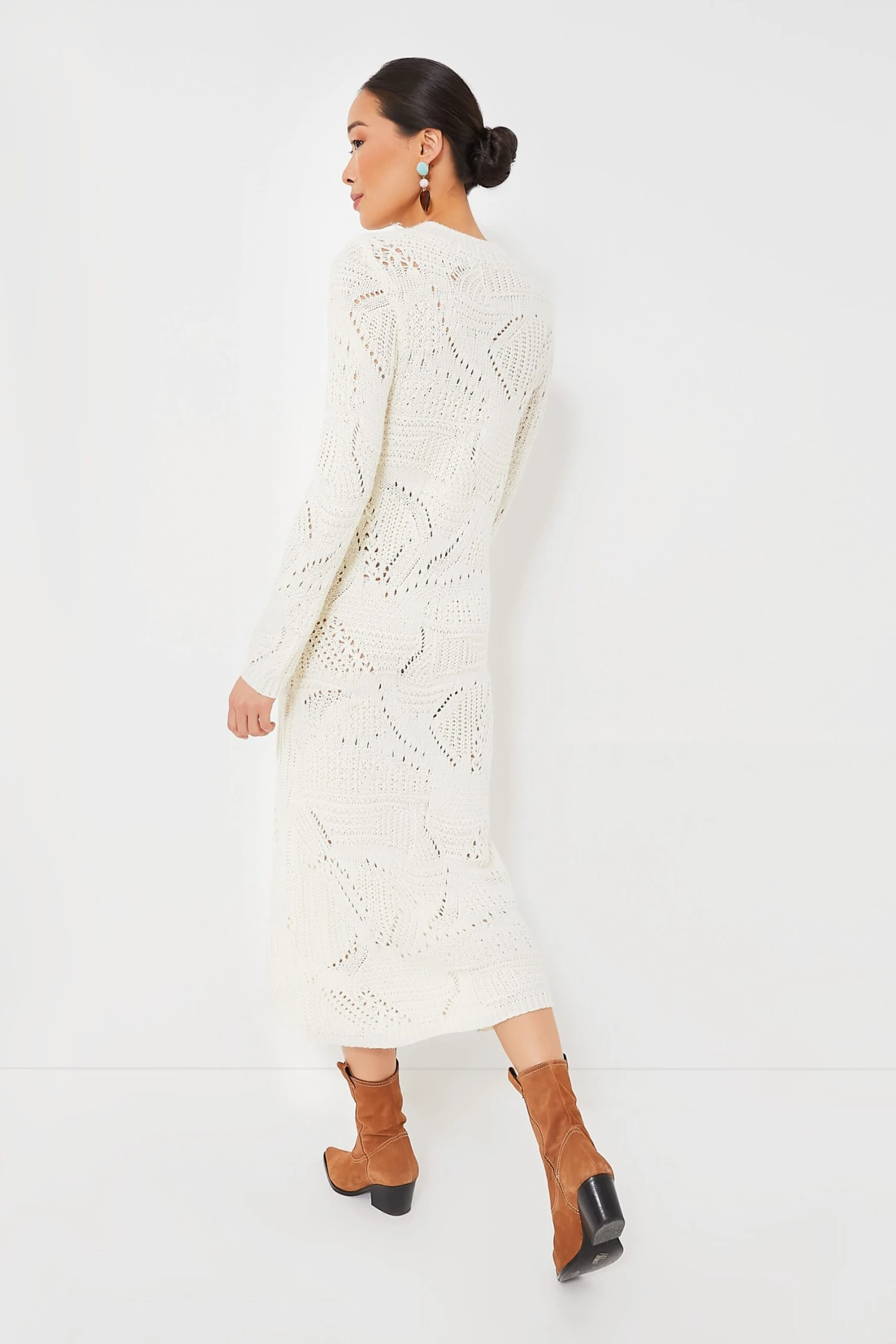 Cream Knit Maxi Dress 6 Cream Knit Maxi Dress - Image 4