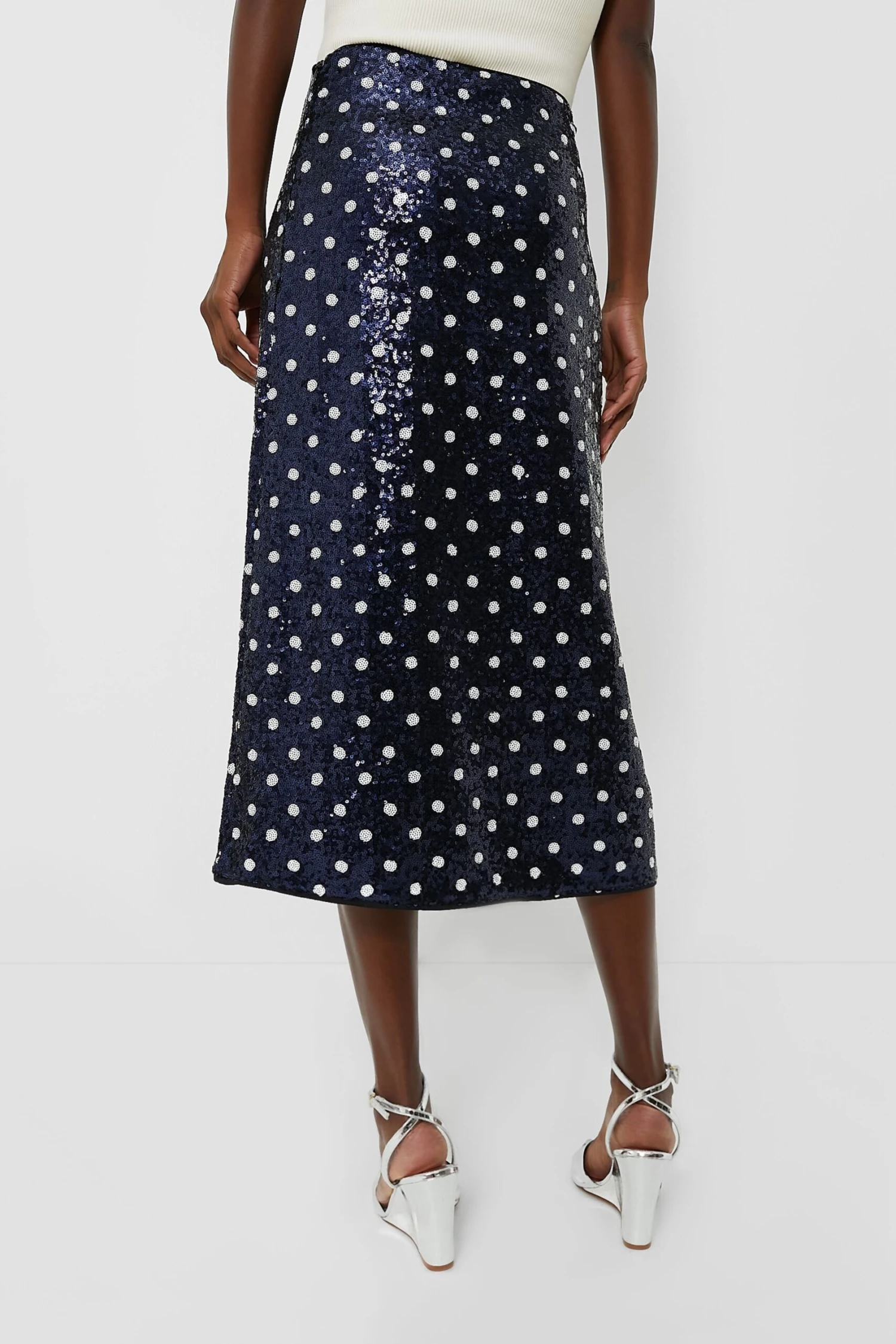 Baum Und Pferdgarten Navy Dotted Sequence Jily Skirt 6 Baum Und Pferdgarten Navy Dotted Sequence Jily Skirt - Image 4