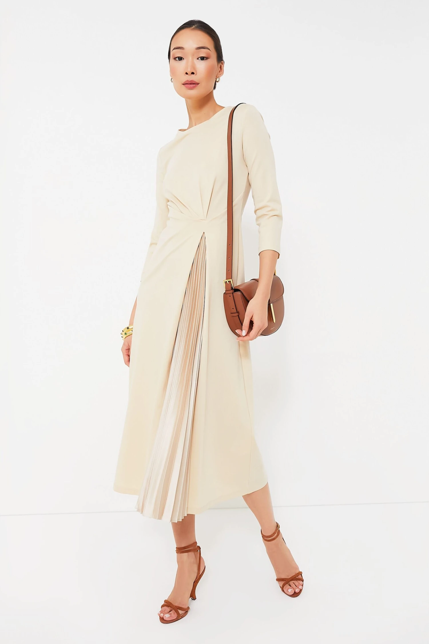 Weekend Max Mara Sand Gessy Dress 4 Weekend Max Mara Sand Gessy Dress - Image 2