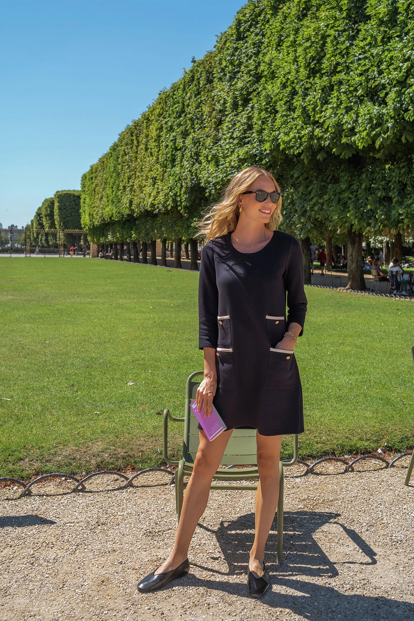 Black Francoise Mod Mini Dress 4 Black Francoise Mod Mini Dress - Image 2