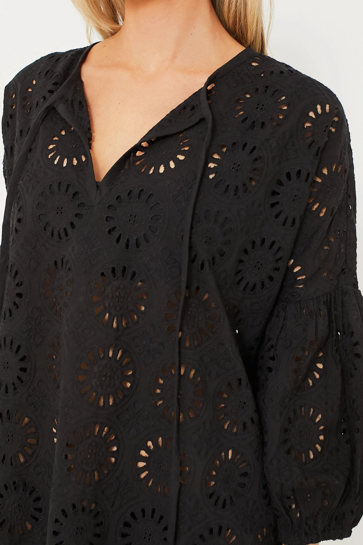 Noir Eyelet Cleo Mini Coverup 8 Noir Eyelet Cleo Mini Coverup - Image 6