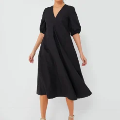 Ganni Black Cotton Poplin V-Neck Long Dress -Deals Raimenti Store wQf9bgkcnuyVBY5XF10kmXOBcSICJfZe 1 scaled