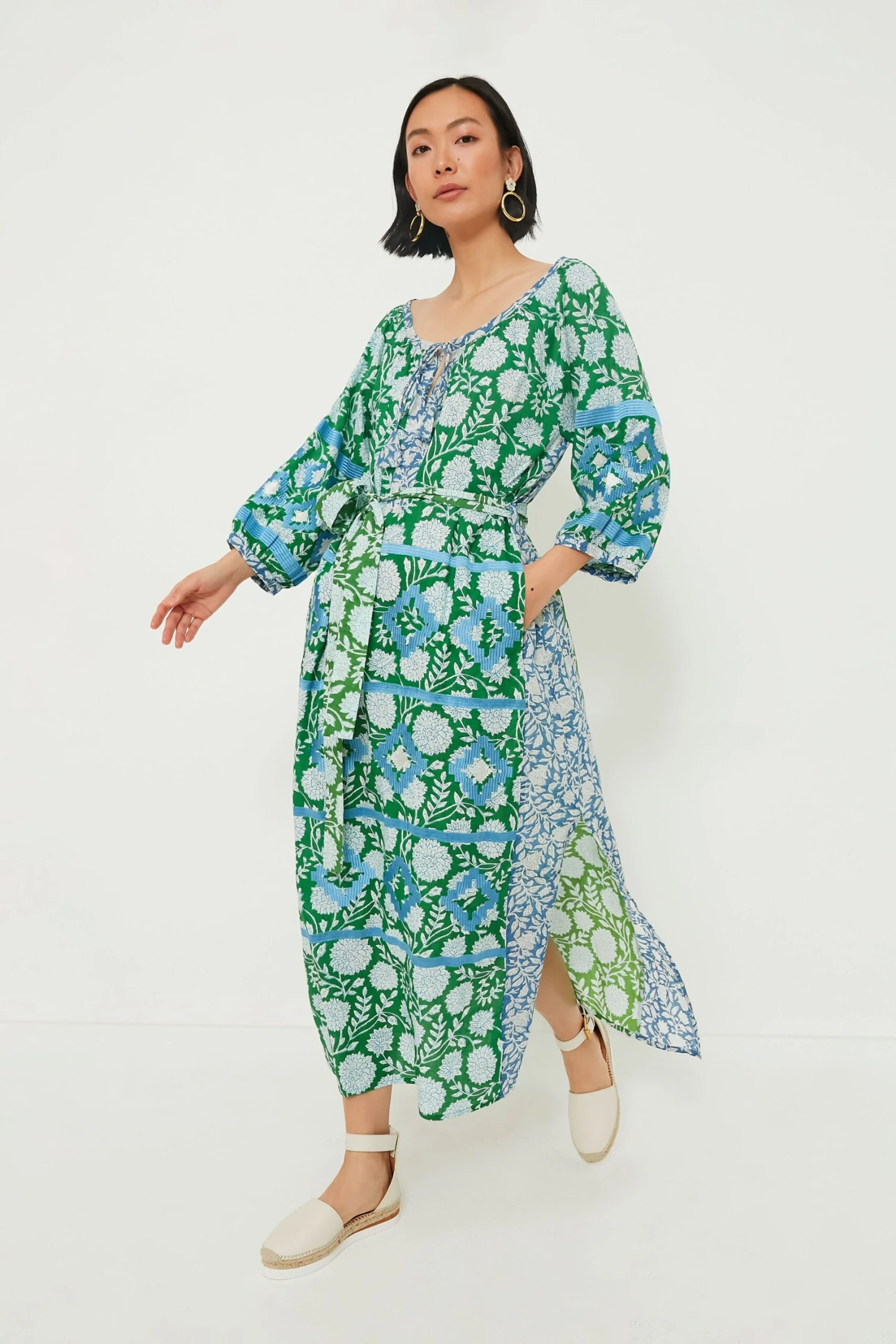 Sky Blue Mannar Kaftan 3 Sky Blue Mannar Kaftan - Image 2