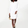 White Oxford Harris Shirt Dress