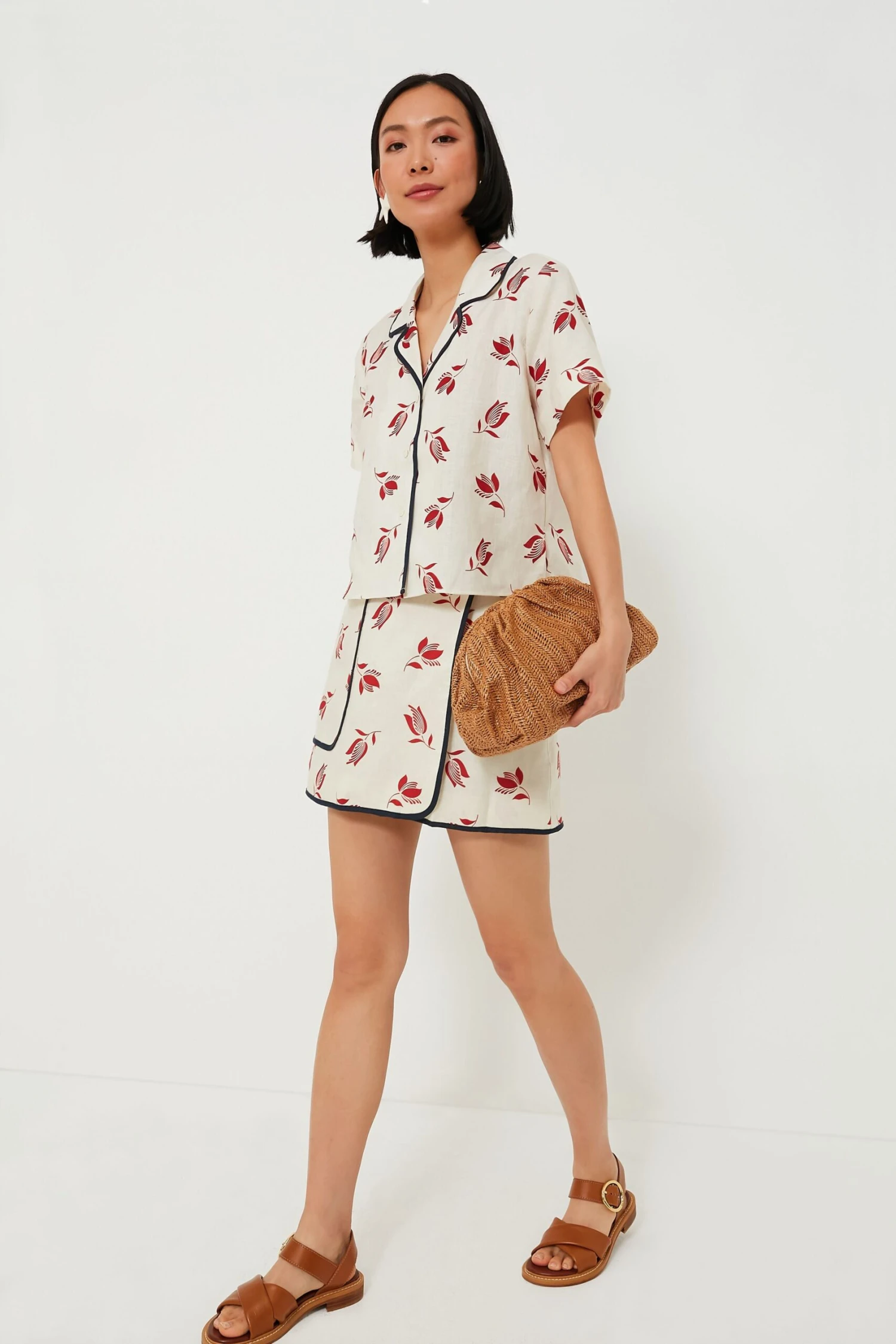 Ecru Dutch Tulip Wrap Skirt 4 Ecru Dutch Tulip Wrap Skirt - Image 2