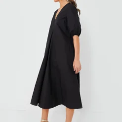 Ganni Black Cotton Poplin V-Neck Long Dress -Deals Raimenti Store yzl79KCgDXQf7rIEZ2ETblZeKJZKIIbn 1 scaled