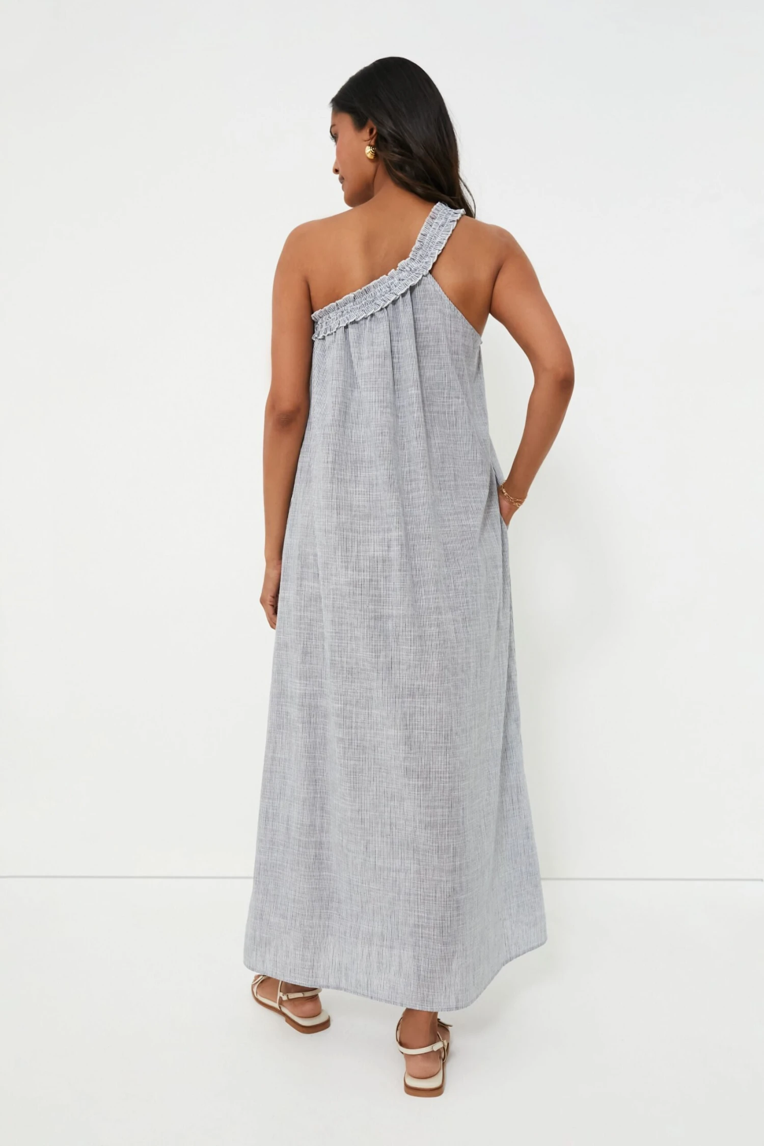 Dark Navy Stripe Donatella Maxi 5 Dark Navy Stripe Donatella Maxi - Image 3